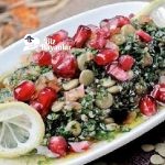 yesil mercimekli tabule