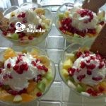 krem santili meyve salatasi